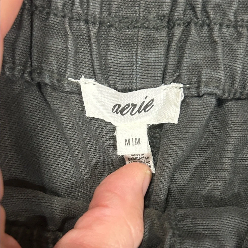Aerie High Waist Charcoal Shorts - Picture 2 of 3